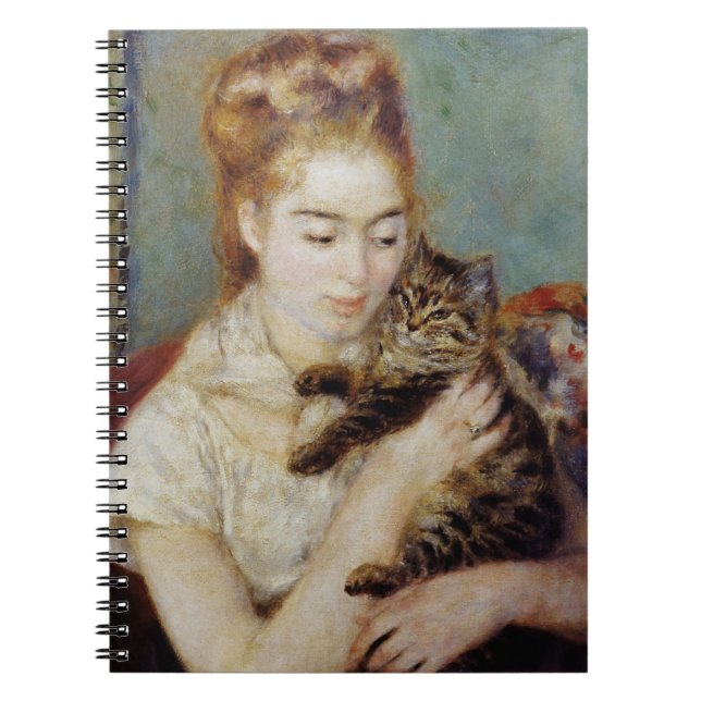 Carnet Femme avec un chat par Pierre-Auguste Renoir (Devant)