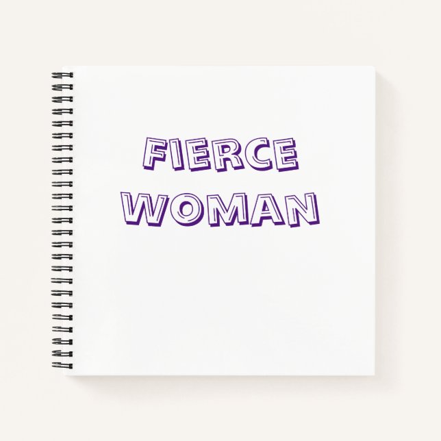 Carnet Femme Fierce (Devant)