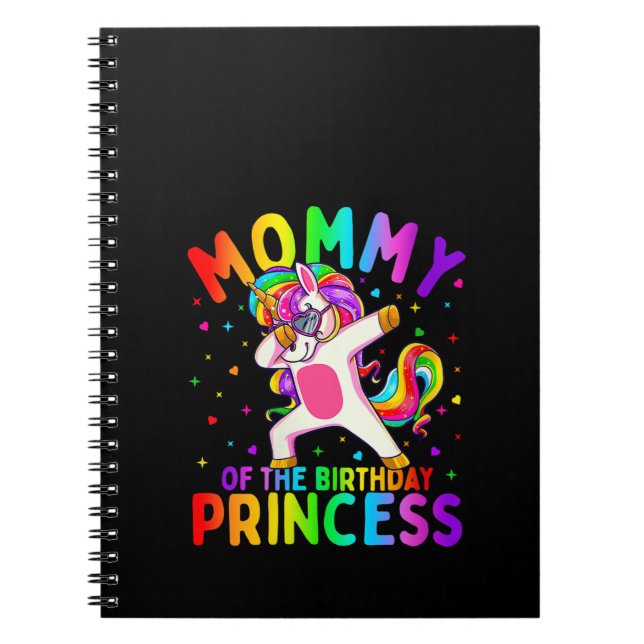 Carnet Femme maman de l'anniversaire Princesse fille Dabb (Devant)