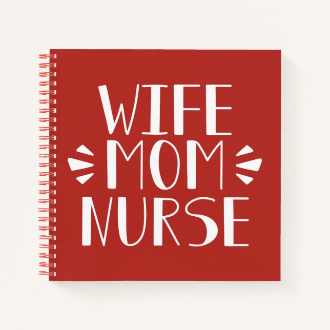 Carnet Femme Maman Infirmière Graphisme (Devant)