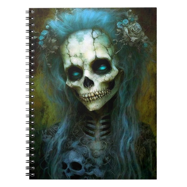 Carnet Femme morte Squelette Horreur (Devant)