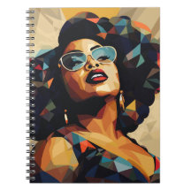 Femme noire : Aimant Artistique Cubiste