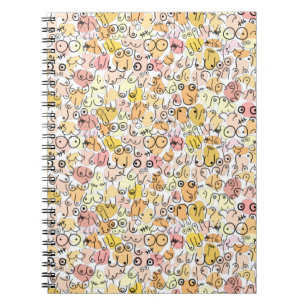 Carnet femme pastel jaune