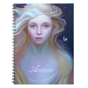 Carnet Femme sereine avec la larme dans l'oeil Personnali