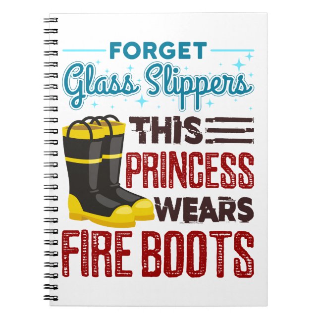 Carnet Femmes Pompiers Cette Princesse Porte Des Bottes D (Devant)