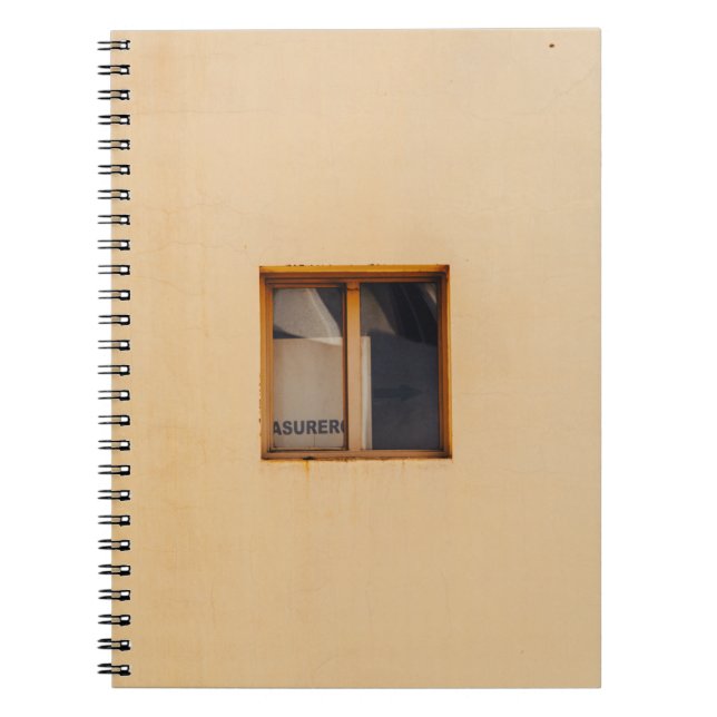 Carnet FENÊTRE EN VERRE Brown EN BOIS FRAMÉ (Devant)