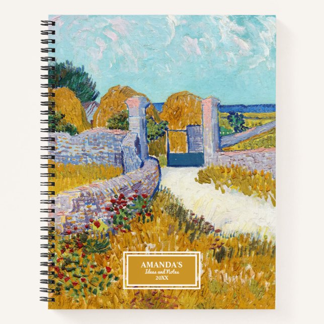 Carnet Ferme en Provence Vincent van Gogh Peinture (Devant)