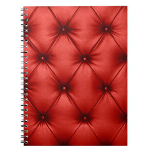 Carnet Fermer la texture arrière - plan du capiton rouge