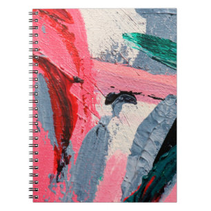 Carnet Festival du printemps. Peinture à texture multicol