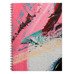 Carnet Festival du printemps. Peinture à texture multicol