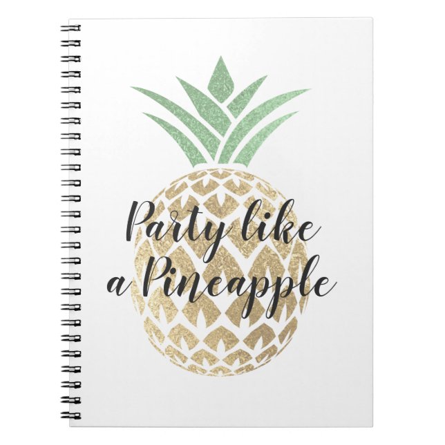 Carnet Fête comme un ananas Anniversaire ou Mariage (Devant)