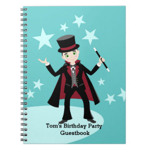 Carnet Fête d'anniversaire pour enfant magicien