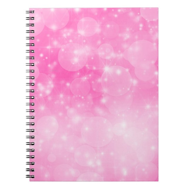 Carnet fête d'anniversaire rose vif de Noël (Devant)