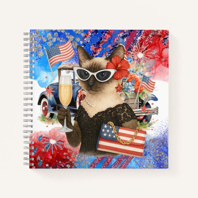 Carnet Fête de l'Indépendance 4 juillet pour les Amoureux (Devant)
