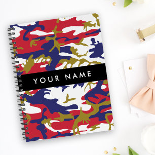 Carnet Fête de l'Indépendance Camouflage Votre nom Person