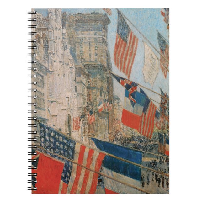 Carnet Fête des Alliés, mai 1917 par Childe Hassam, Art V (Devant)