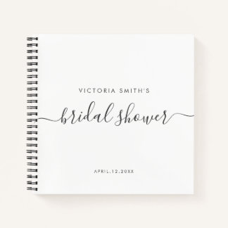 Carnet Fête des mariées de script chic moderne Bridesmaid