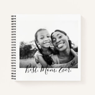 Carnet Fête des mères Maman Aimer Élégante Photo personna