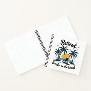 Carnet Fête d'été Retraité À vous revoir sur la plage