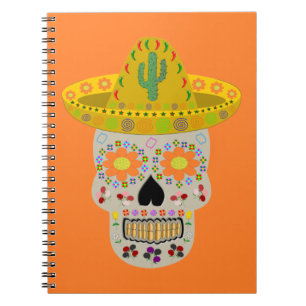 Carnet Fête mexicaine du crâne mort