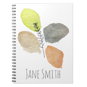Carnet Feuille d'aquarelle esthétique moderne