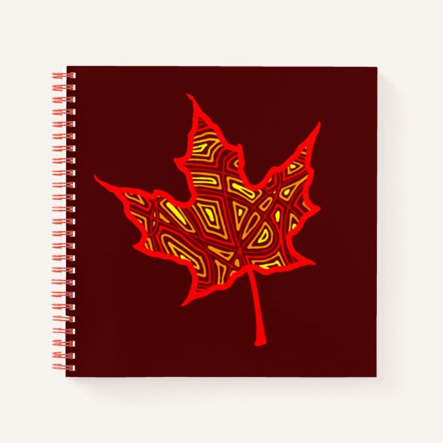 Carnet Feuille de feu (Devant)