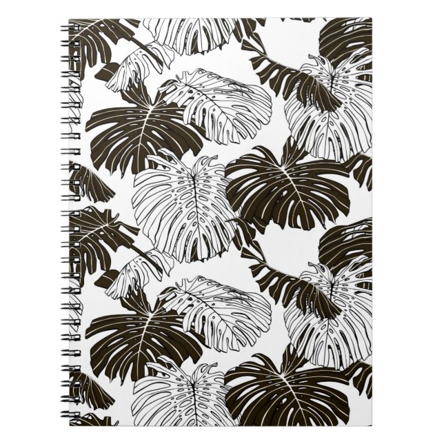 Carnet Feuille Monstera motif continu (Devant)