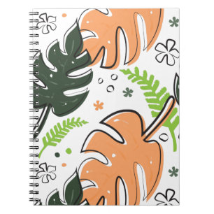 Carnet feuille tropical