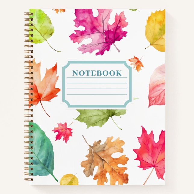 Carnet Feuilles automnales (Devant)