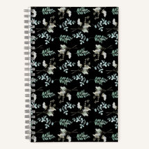 Feuilles botaniques noirs verts tendance