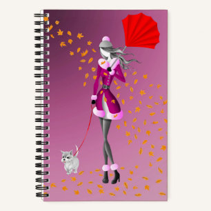 Carnet Feuilles d'automne de Dog Walker