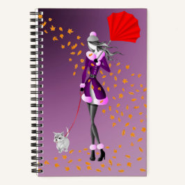 Carnet Feuilles d'automne de Dog Walker