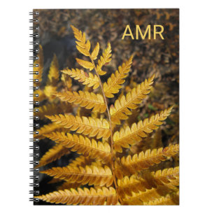 Carnet Feuilles d'automne Golden Ferme photo avec Monogra