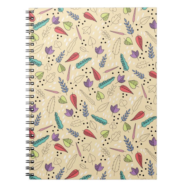Carnet Feuilles d'automne Medley Coloré automne (Devant)