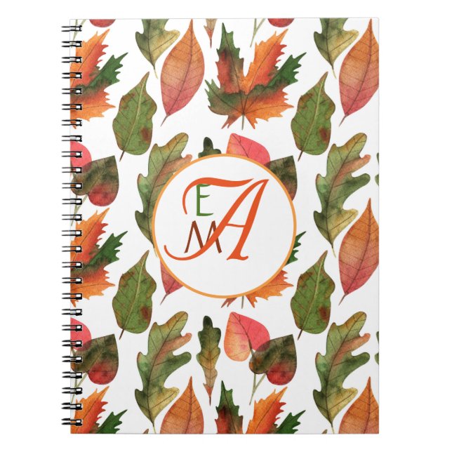 Carnet Feuilles d'automne monographie Décor d'automne ora (Devant)
