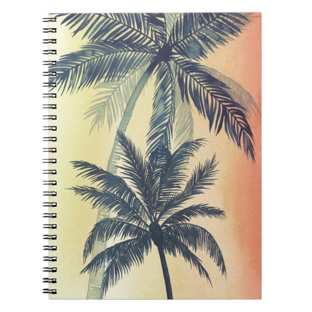 Carnet Feuilles de palmiers tropicaux (Devant)