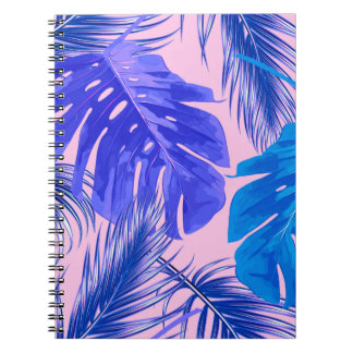 Carnet Feuilles de palmiers tropicaux, feuilles de jungle