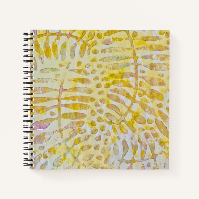 Carnet Feuilles dorés Gelli (Devant)