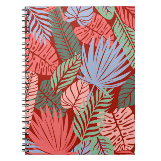 Carnet Feuilles Tropicaux Doodle : Tiré À La Main Noire