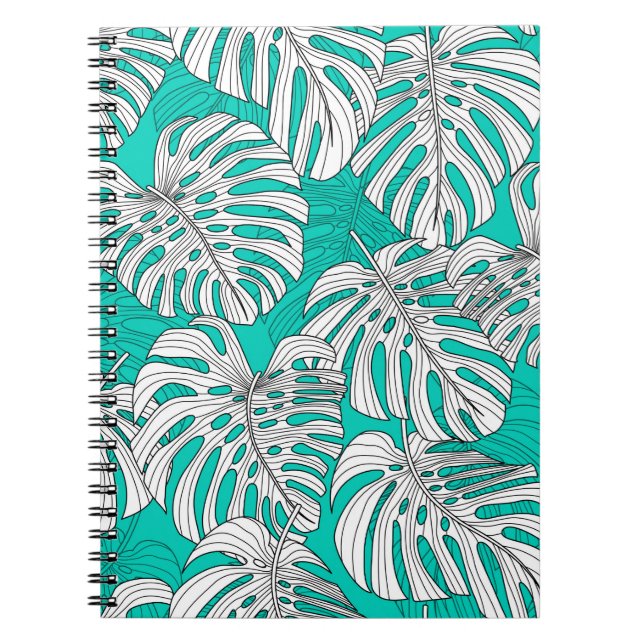 Carnet Feuilles tropicaux, feuilles jungle sans soudure v (Devant)