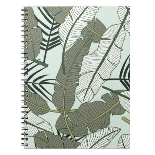 Carnet Feuilles tropicaux motif sans couture