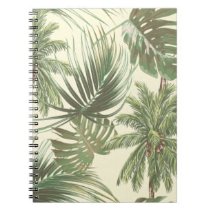 Carnet Feuilles tropicaux motif sans couture