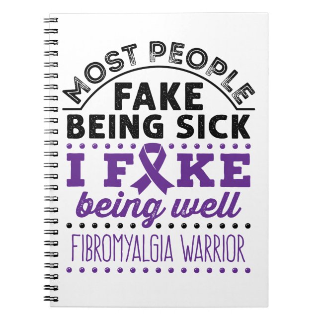 Carnet Fibromyalgie Warria Fake Être bien (Devant)