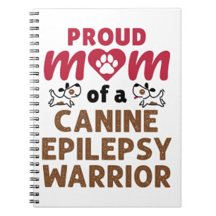 Carnet Fier maman d'un guerrier de l'épilepsie canine