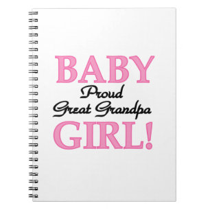Carnet Fière Grand Papi Bébé Cadeaux Fille
