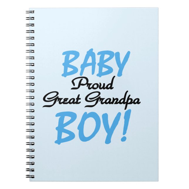 Carnet Fière Grand Papy Bébé Cadeaux Garçon (Devant)