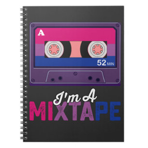Carnet Fierté LGBT Je suis une cassette mixte Bi