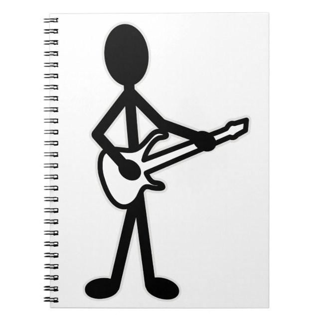 Carnet Figure de bâton guitariste (Devant)
