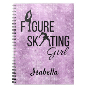 Carnet Figure patinage fille rousse pétillant