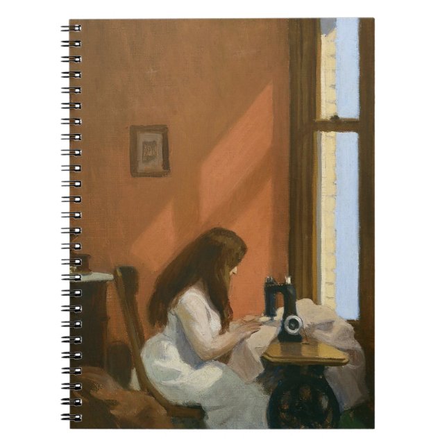 Carnet Fille à une machine à coudre (par Edward Hopper) (Devant)